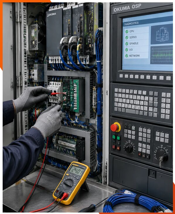 Ремонт систем ЧПУ Okuma OSP в Пензе
